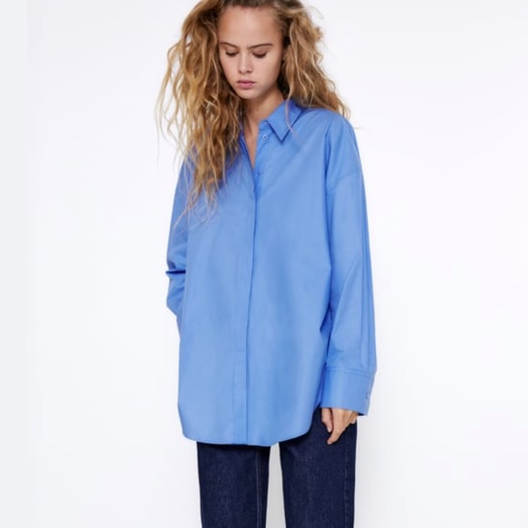 Zara Tops - NWT Zara Oversized Poplin Shirt